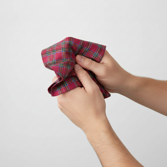 Warwick & Vance 3 Pack 100% Cotton Tartan Handkerchiefs