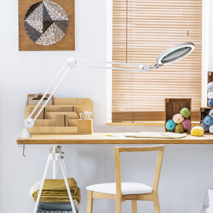 The Daylight Company Magnifying Mag XL Craft LED Light Lamp With Table Clamp