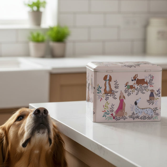 Sara Miller Dapper Dogs XL Caddy Storage Tin