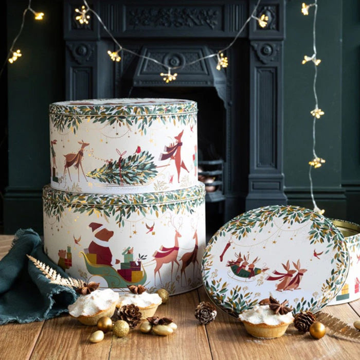 Sara Miller Woodland Bears Set Of Three Cake Tins