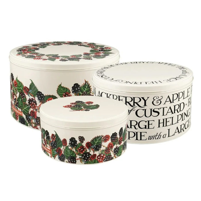 Emma Bridgewater Blackberries Set Of Three Cake Tins
