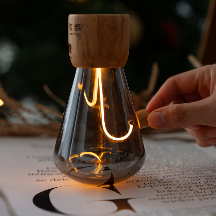 Gingko Opal Drift Interactive Wooden Desk Lamp