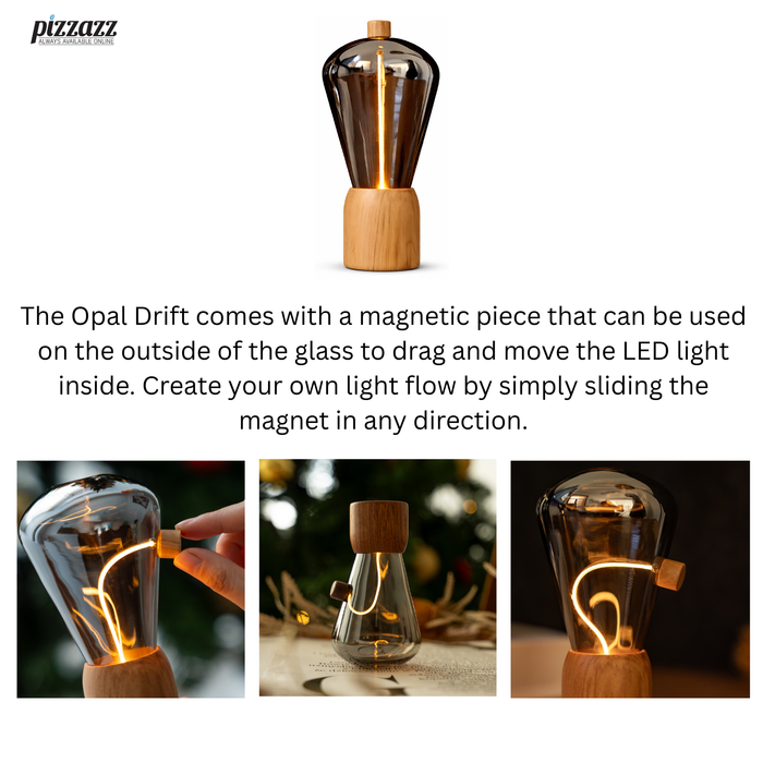 Gingko Opal Drift Interactive Wooden Desk Lamp