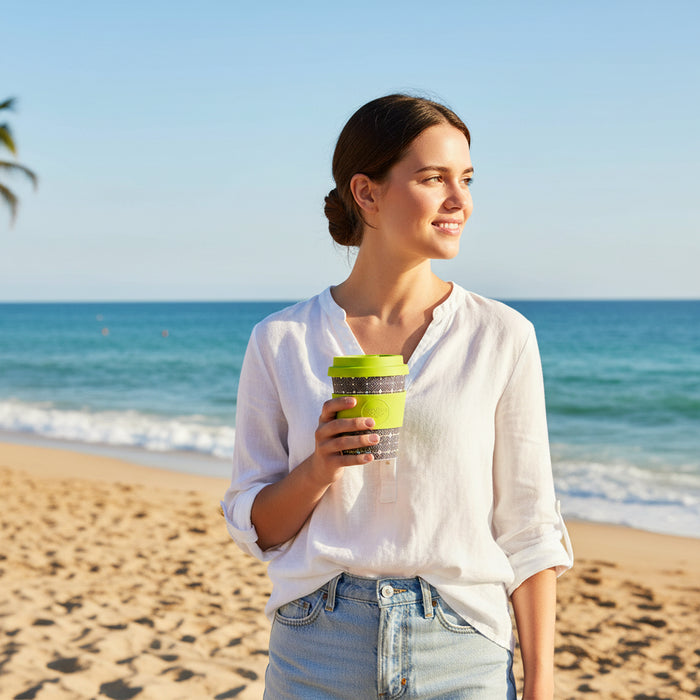 Ecoffee Cup Reusable Plant-Based Coffee Cup 8oz