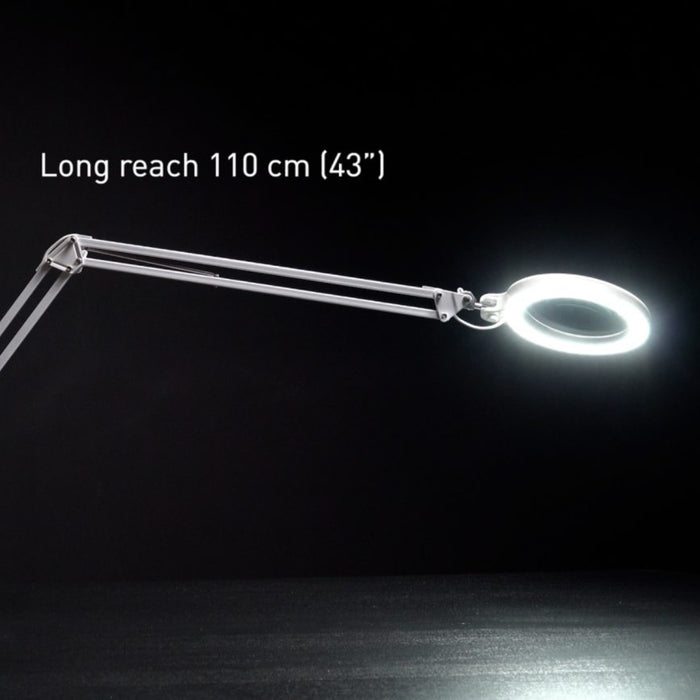 The Daylight Company LED Magnifying Mag Desk Lamp With Clamp