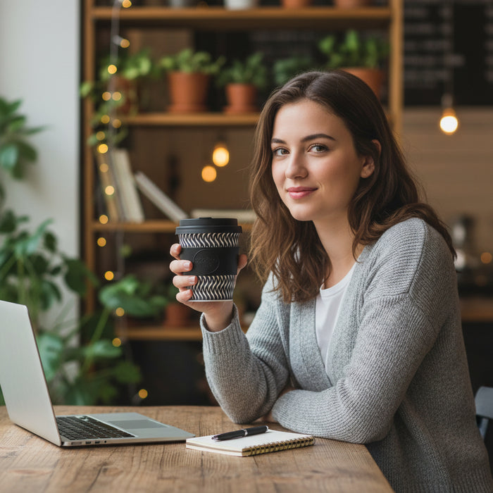 Ecoffee Cup Reusable Plant-Based Coffee Cup 8oz