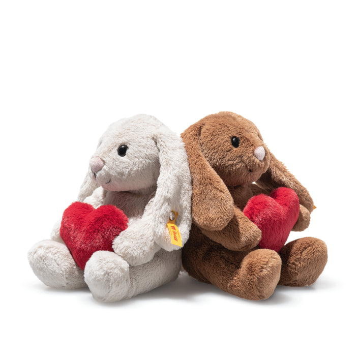 Steiff Hoppie Love Heart Brown Rabbit Soft Toy 16cm