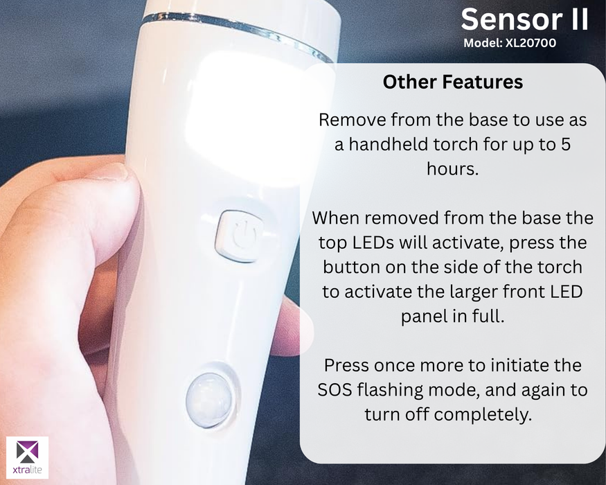 Xtralite NiteSafe Duo + LED Motion Sensor Night Light With Torch & Power Failure Light