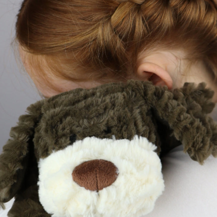Beddy Buddies Brown Dog Microwaveable Flaxseed Heat Pack Soft Toy