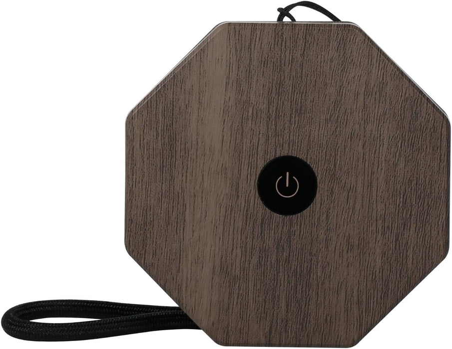 Gingko Natural Wood Twist Mini LED Desk Lamp