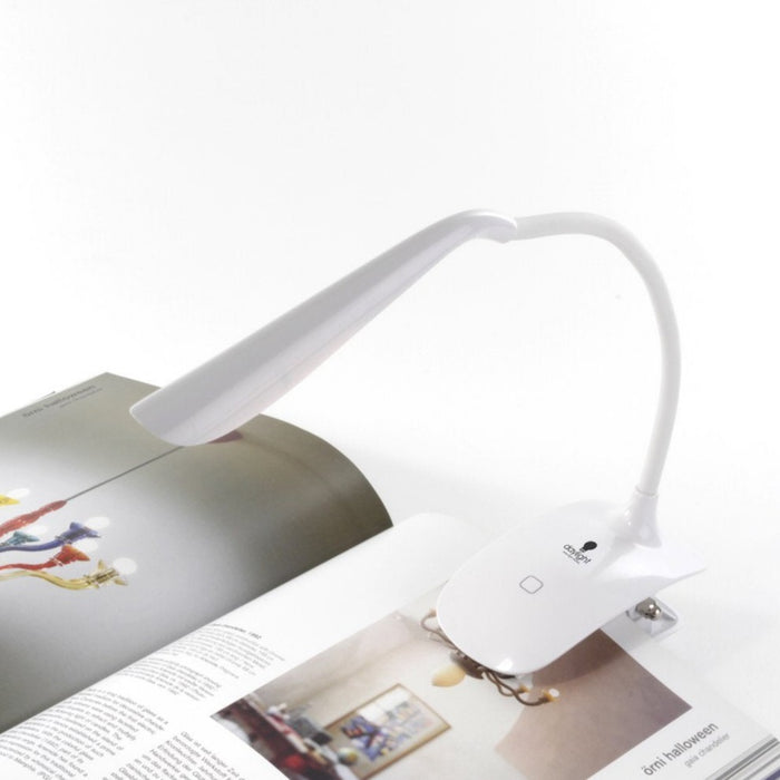 Daylight LED Book Light Rechargeable Clip-On Adjustable Portable Reading Lamp