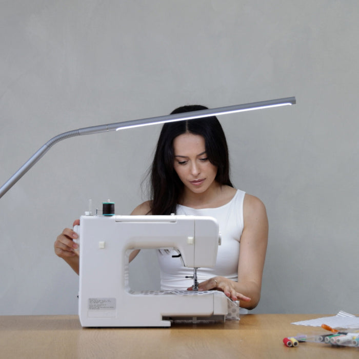 The Daylight Slimline 4 LED Ice Grey Table Lamp
