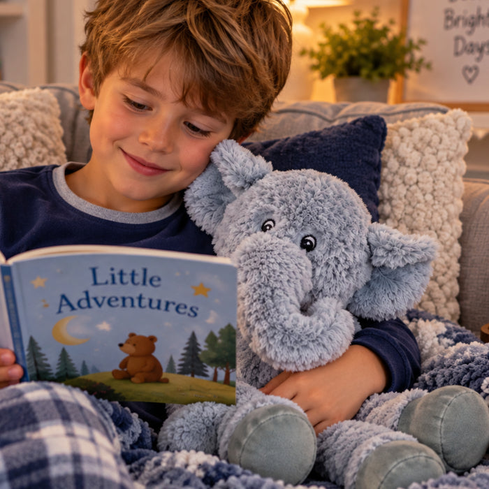 Beddy Buddies Elephant Microwaveable Flaxseed Heat Pack Soft Toy