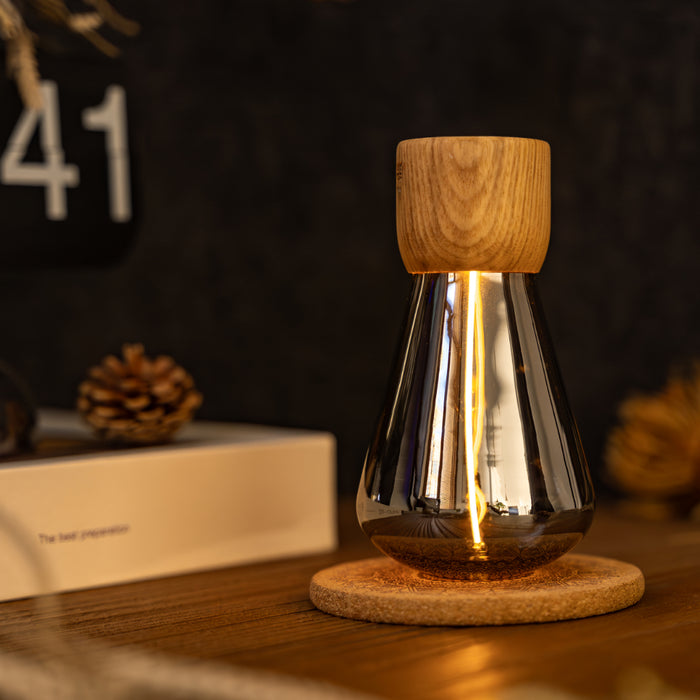 Gingko Opal Drift Interactive Wooden Desk Lamp