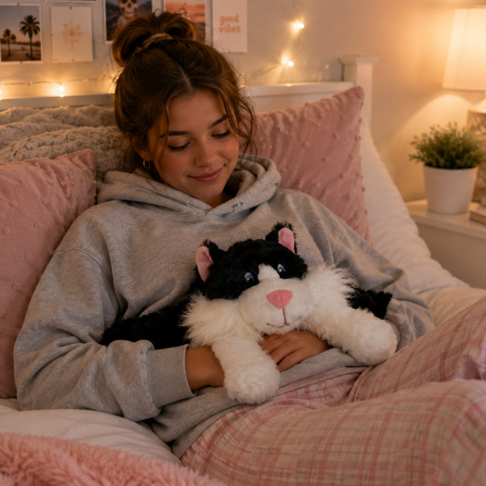 Beddy Buddies Cat Microwaveable Flaxseed Heat Pack Soft Toy