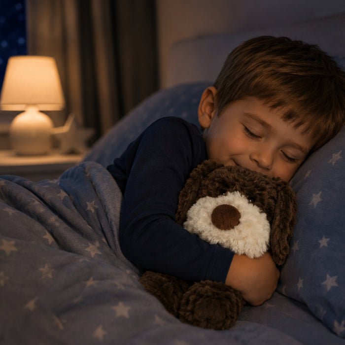 Beddy Buddies Brown Dog Microwaveable Flaxseed Heat Pack Soft Toy
