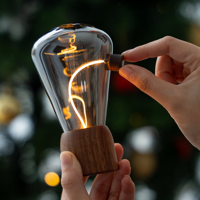 Gingko Opal Drift Interactive Wooden Desk Lamp