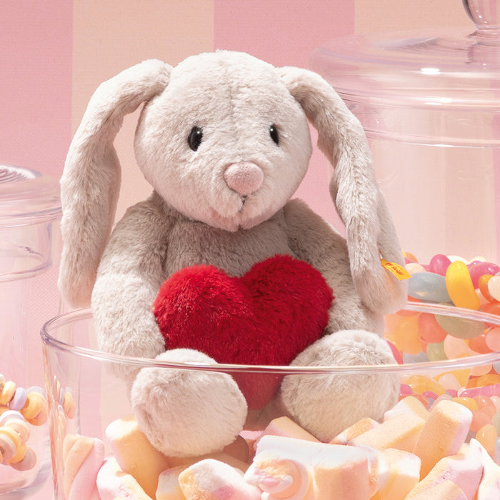 Steiff Hoppie Love Heart Grey Soft Toy 16cm