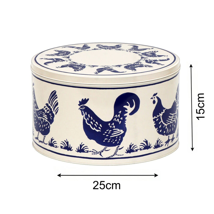 Emma Bridgewater Blue Hens Set of 3 Cake Tins