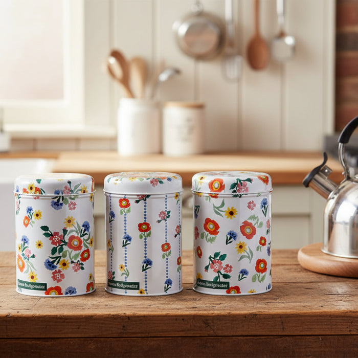 Emma Bridgewater Poppies Set Of 3 Caddies