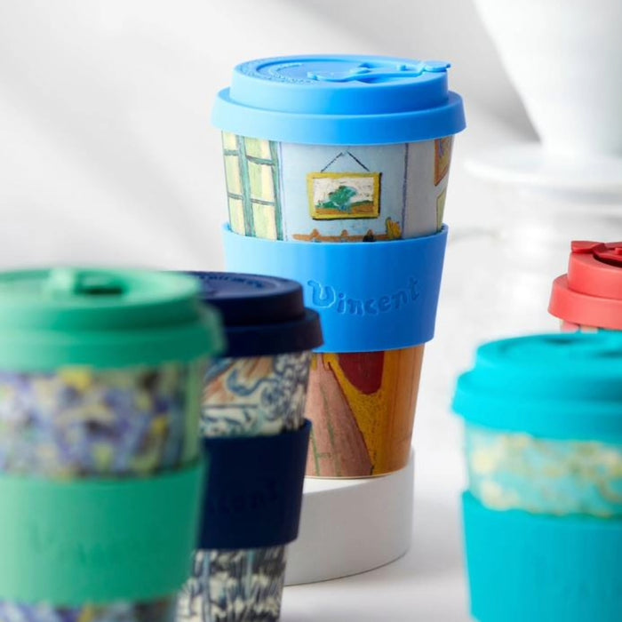 Ecoffee Cup Vincent Van Gogh Almond Blossom Reusable Travel Mug 12oz