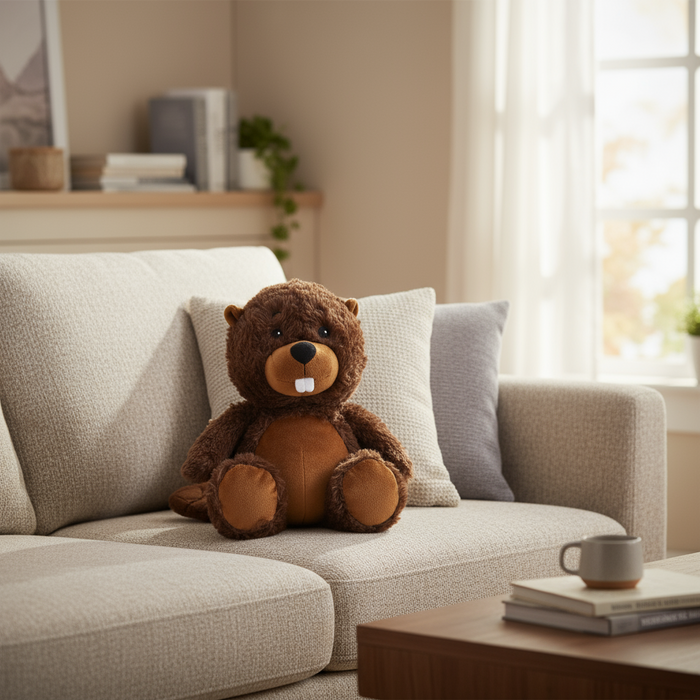 Warmies Beaver Microwavable Lavender Scented Soft Toy