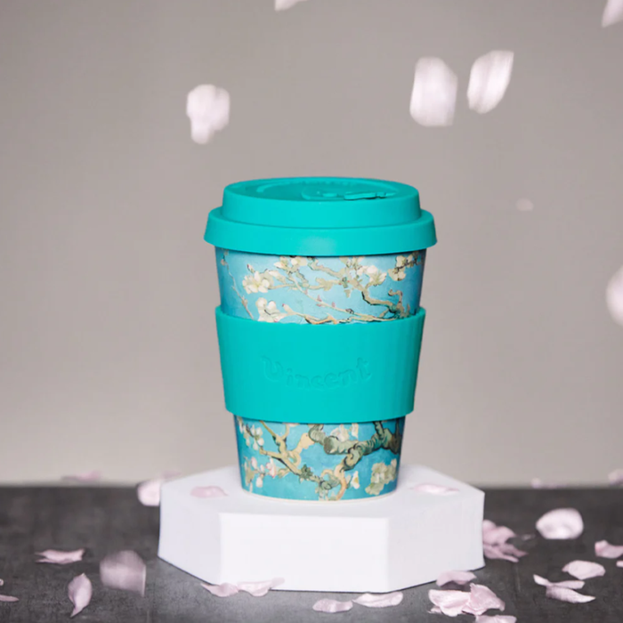 Ecoffee Cup Vincent Van Gogh Almond Blossom Reusable Travel Mug 12oz