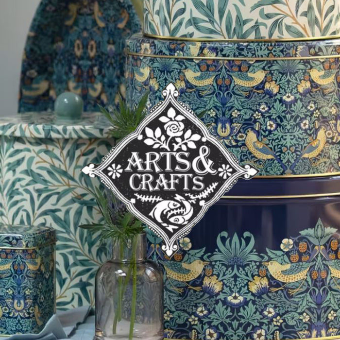 Arts & Crafts Marigold Long Storage Tin