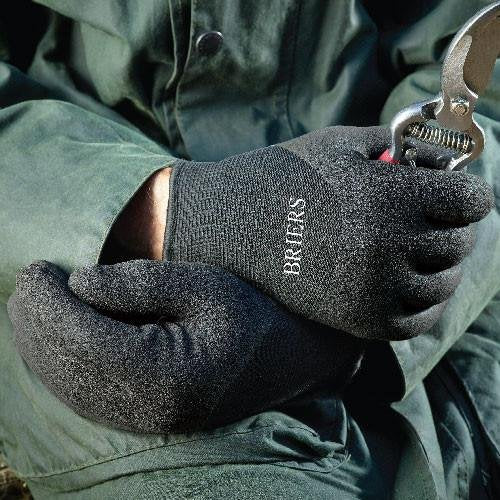 Briers Unisex Gardening Gloves Warm Thermal Coated Strong Grip Flexible Material