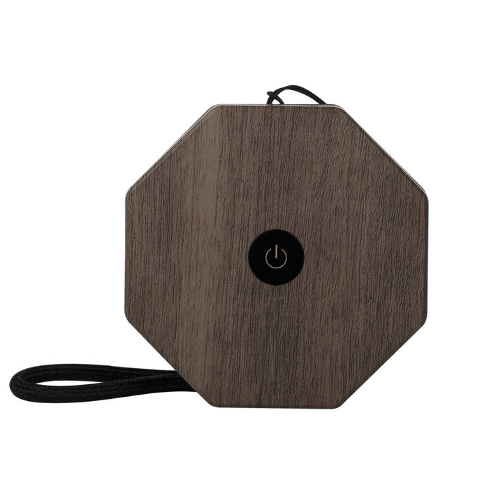 Gingko Natural Wood Twist Mini LED Desk Lamp