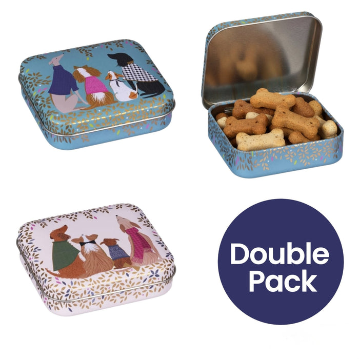 Sara Miller Dapper Dogs Pocket Treat Tins (Double Pack)