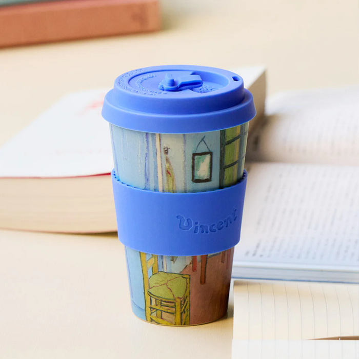 Ecoffee Cup Vincent Van Gogh The Bedroom Reusable Travel Mug 14oz