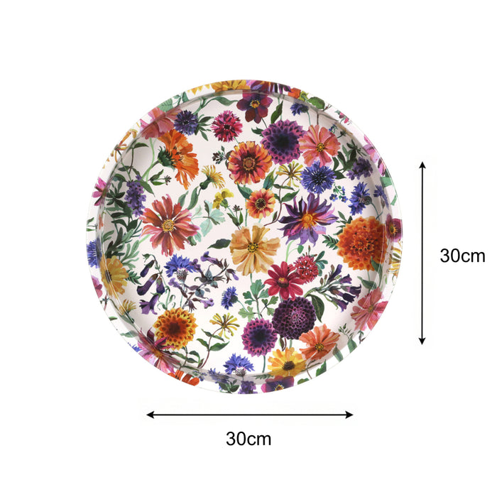 Emma Bridgewater Garden Flowers Round Tin Tray 30cm