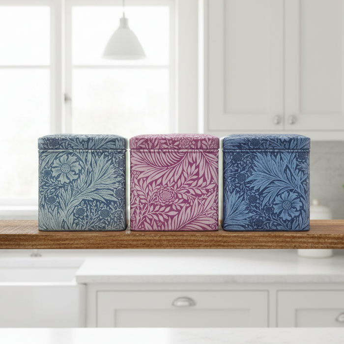 Arts & Crafts Marigold Set Of 3 Storage Canisters