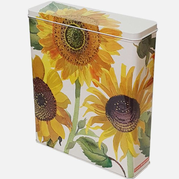 Emma Bridgewater Sunflowers Flower Cereal Tin, Storage Tin 26cm