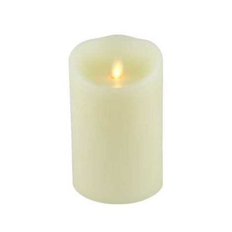 single LED flameless battery powered candle in cream