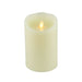 single LED flameless battery powered candle in cream