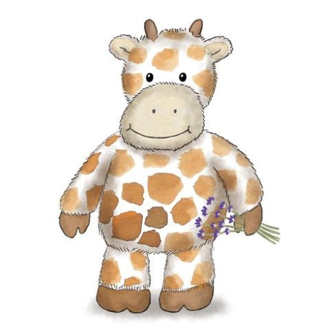 Warmies Giraffe 13" Microwavable Soft Comforting Toy Wheat Filled With Lavender Scent