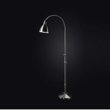 The Daylight Company Flexi-Vision Floor Lamp, Silver Chrome With Flexible Arm