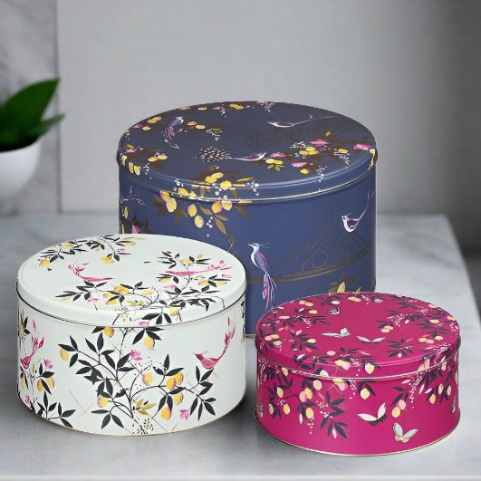 Sara Miller Orchard Set Of Three Nesting Kitchen Cake Tins Set