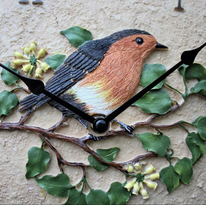 Outdoor Robin Garden Wall Clock