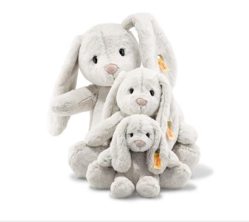 Official Steiff Soft Cuddly Friends My First Steiff White Hoppie Rabbit 38cm