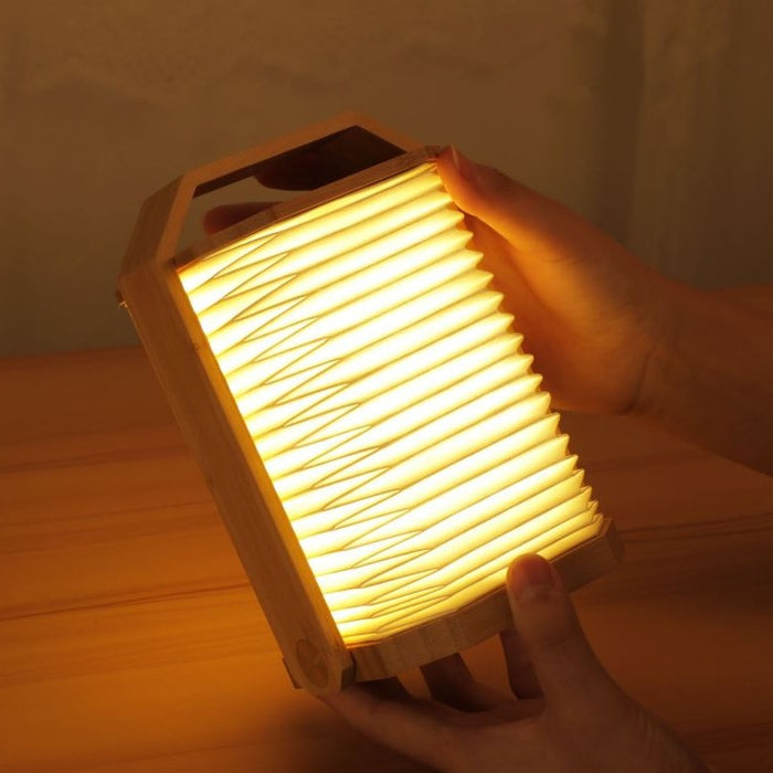 Gingko Origami LED Natural Wood Smart Desk Lamp