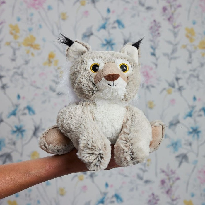 Warmies Bobcat 13" Microwavable Soft Comforting Toy Wheat Filled With Lavender Scent
