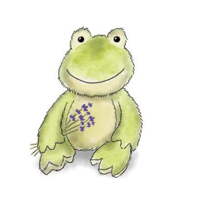 Warmies Green Frog 13"Microwavable Soft Comforting Toy Wheat Filled With Lavender Scent