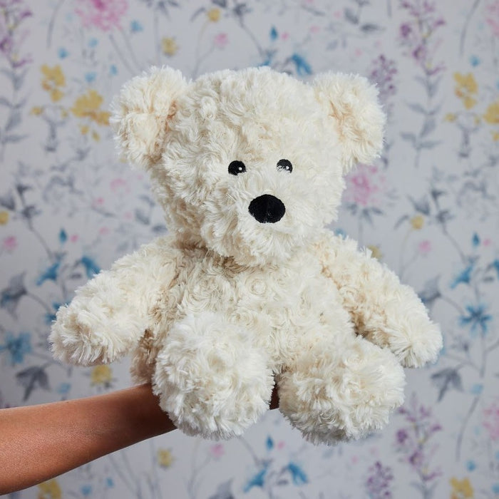 Warmies Curly Teddy Bear 13" Microwavable Soft Comforting Toy Wheat Filled With Lavender Scent