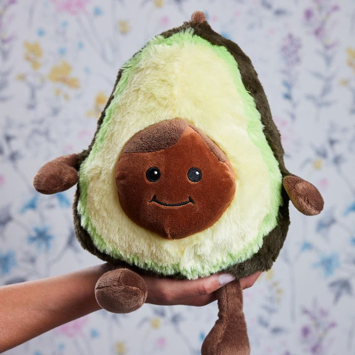 Warmies Happy Avocado 13" Microwavable Soft Toy Wheat Filled With Lavender Scent