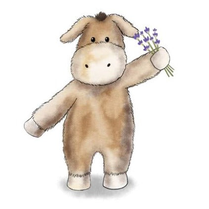Warmies Donkey 13" Microwavable Soft Comforting Toy Wheat Filled With Lavender Scent