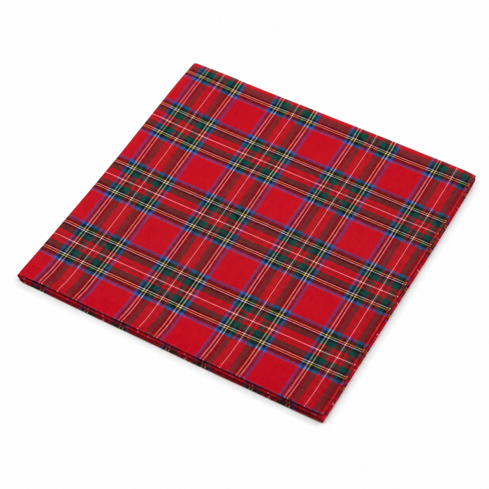 Warwick & Vance 3 Pack 100% Cotton Tartan Handkerchiefs