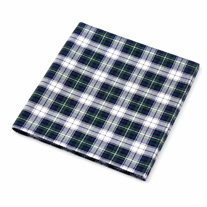 Warwick & Vance 3 Pack 100% Cotton Tartan Handkerchiefs